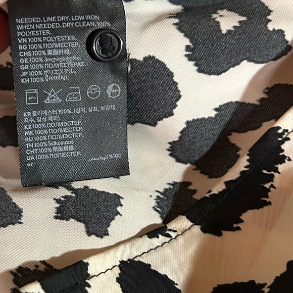H&M Animal Print Balloon Sleeved Satin‎ Dress - Picture 11 of 16